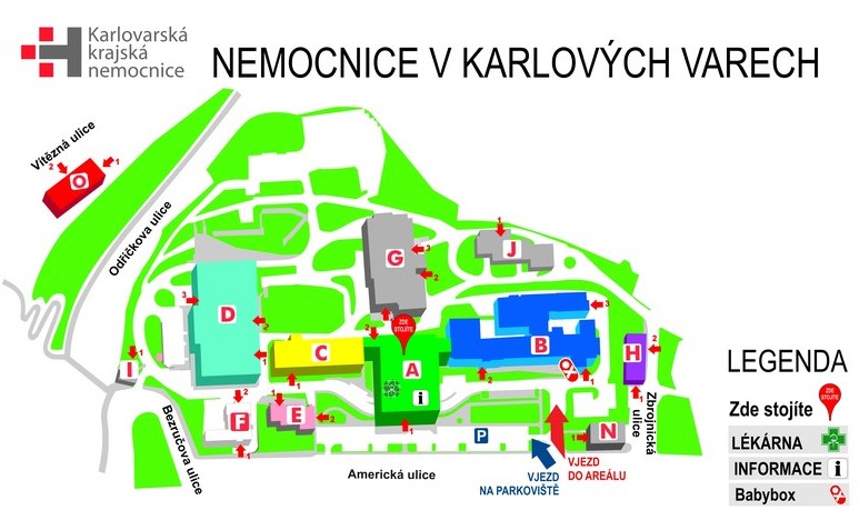 mapa budovy